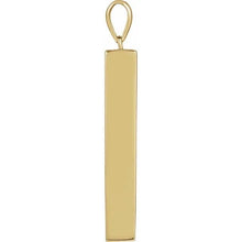 Load image into Gallery viewer, 14K Yellow Gold Sold Bar Ash Holder Pendant