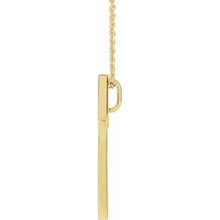 Load image into Gallery viewer, 14K Gold Hidden Bail Skinny Cross Pendant