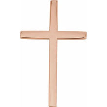 Load image into Gallery viewer, 14K Gold Hidden Bail Skinny Cross Pendant