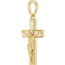 Load image into Gallery viewer, Real 14K Gold Crucifix Cross Pendant