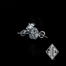 Load image into Gallery viewer, 14K White Gold 40 Pointer Diamond Earrings

