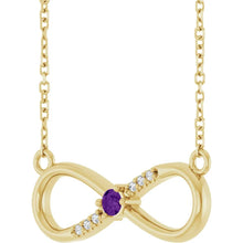 Load image into Gallery viewer, 14K Yellow Gokd Necklace FAMILY INFINITY-INSPIRED
