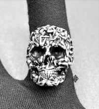 Load image into Gallery viewer, Dirty Mind Limited Edition Pure Silver Skull Ring
