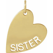 Load image into Gallery viewer, 14K Mama or Sister Pendant
