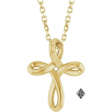 Load image into Gallery viewer, 14K  Freeform Cross Pendant
