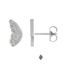 Load image into Gallery viewer, 14K Yellow Butterfly Wing Earrings
