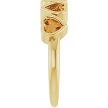 Load image into Gallery viewer, 14K Yellow Gold Natural Citrine Heart Ring
