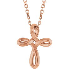 Load image into Gallery viewer, 14K Freeform Cross Pendant
