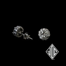 Load image into Gallery viewer, 14K White Gold 40 Pointer Diamond Earrings
